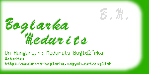 boglarka medurits business card